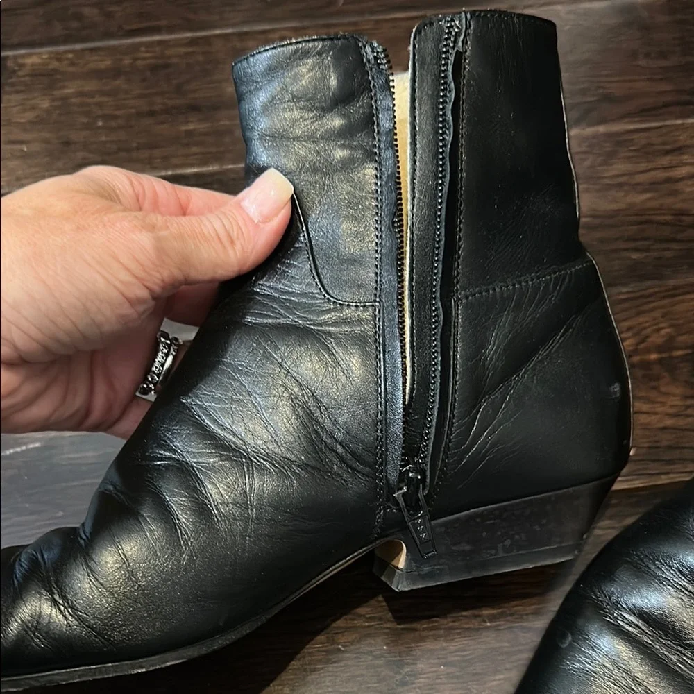 Khaite Marfa Black ankle Leather Boots size 36 - Picture 2 of 7